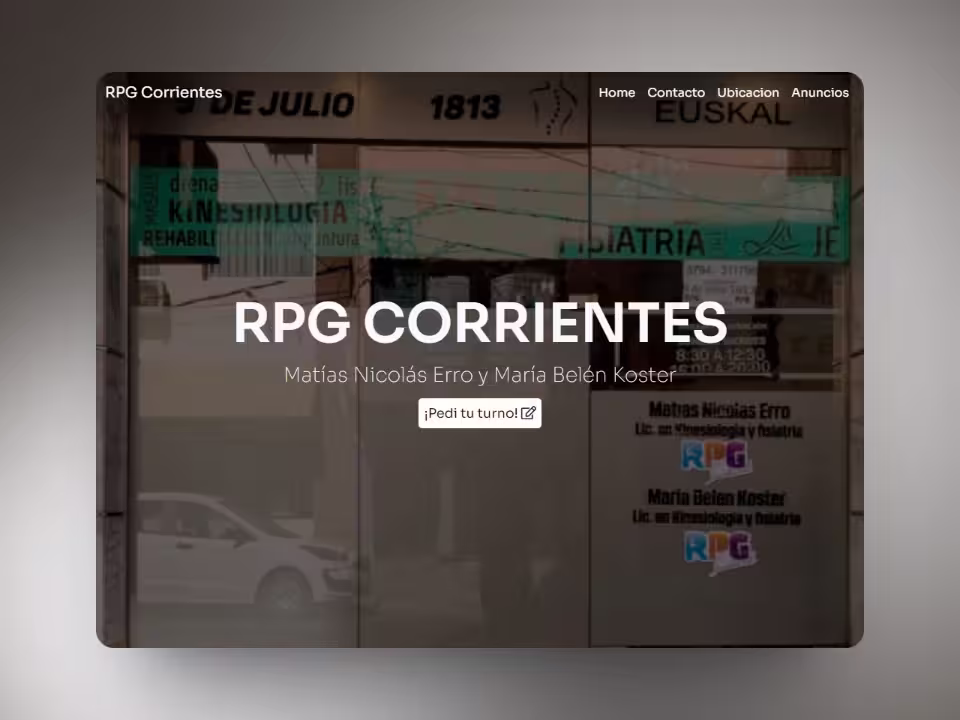 RPG Corrientes Website